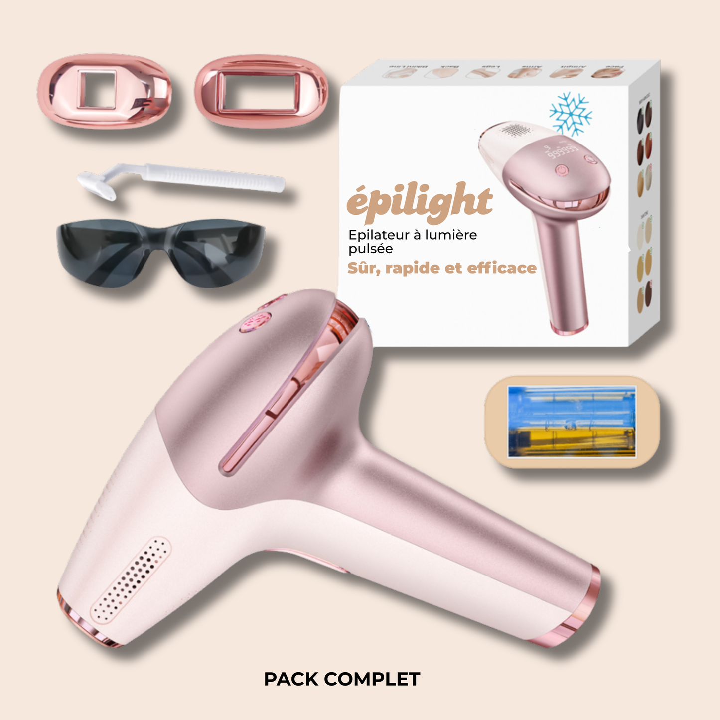 Epilateur à lumière pulsée